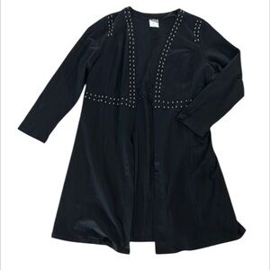 Vocal size 2X black studded long jacket